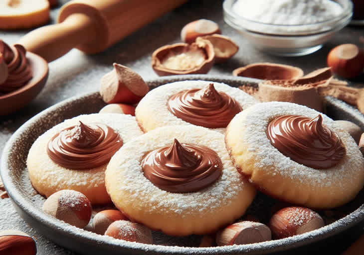 Galletas de Nutella con sólo 3 ingredientes